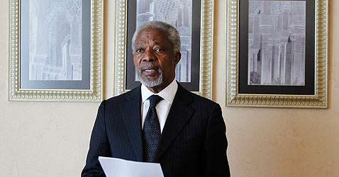 UN envoy Annan due in Turkey on Monday