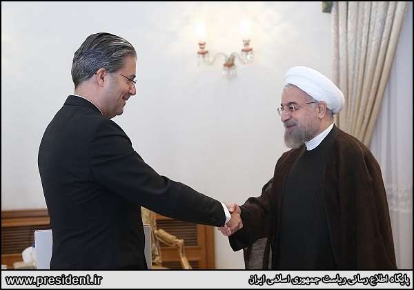 تقديم استوارنامه سفير جديد تركيه به دكتر حسن روحاني