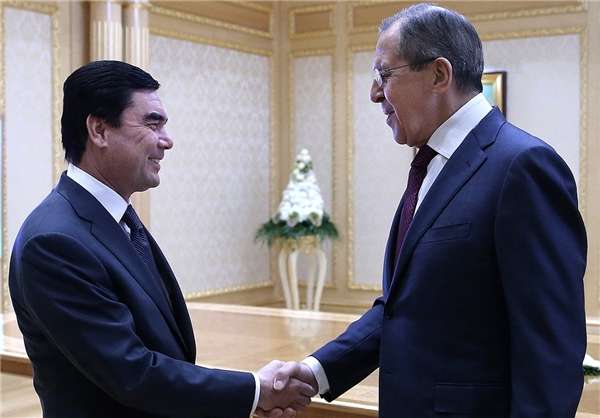 وزیر خارجه روسیه با رئیس جمهور ترکمنستان ملاقات کرد