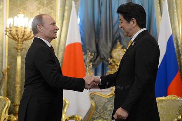 دیدار رئیس جمهور ژاپن با «پوتین»