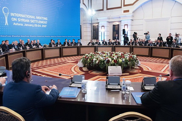 مذاکرات «آستانه ۳» با دیدار هیأت‌های سازمان ملل و روسیه آغاز شد