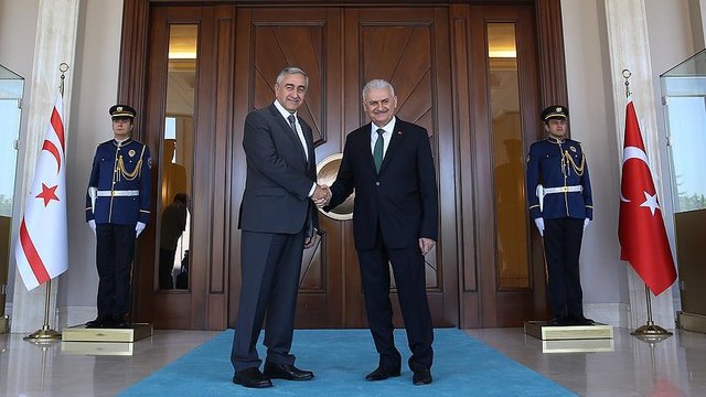 دیدار نخست وزیر ترکیه با رهبر قبرس ترک‌نشین در آنکارا