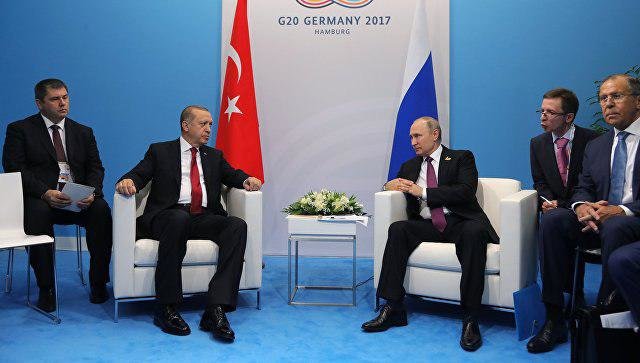 دیدار روسای جمهور روسیه و ترکیه در اجلاس گروه ۲۰