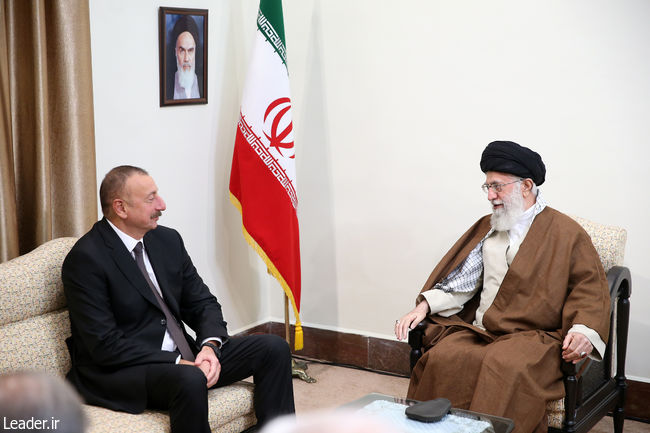 دقایقی قبل؛ رییس‌جمهوری آذربایجان با رهبر معظم انقلاب اسلامی دیدار کرد
