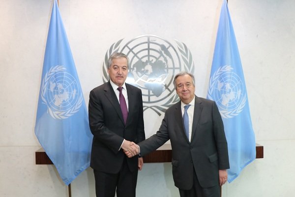 وزیر خارجه تاجیکستان با دبیرکل سازمان ملل دیدار کرد