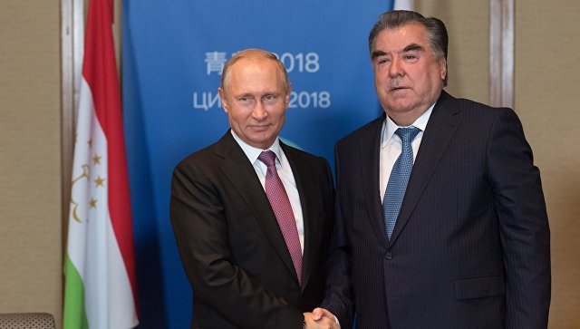 دیدار رییسان جمهور روسیه و تاجیکستان