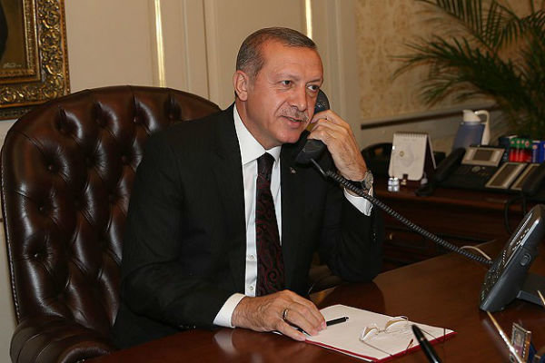 رایزنی تلفنی اردوغان با رهبران فرانسه و ازبکستان