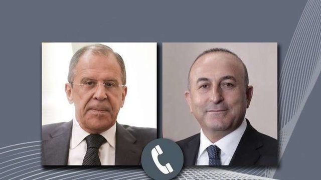 گفت‌وگوی تلفنی وزاری خارجه روسیه و ترکیه درباره سوریه