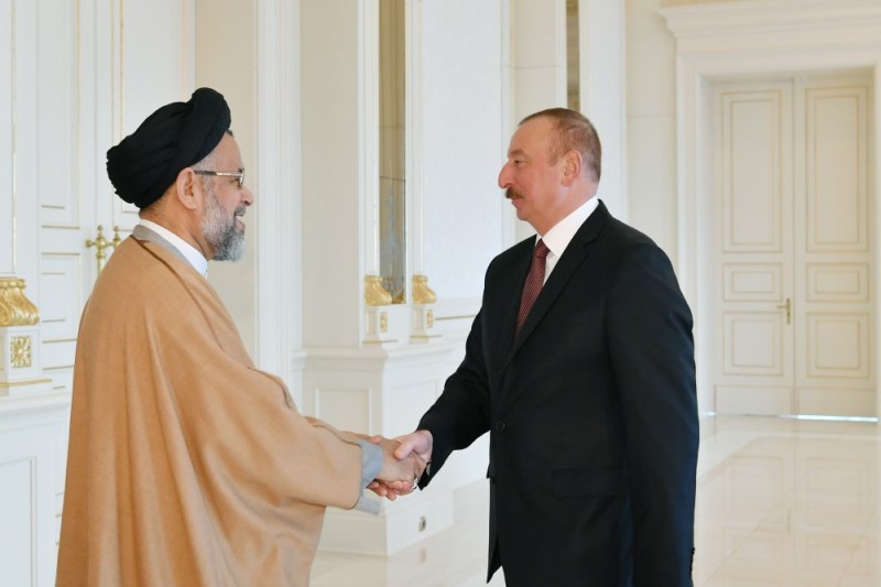 وزیر اطلاعات ایران با رئیس جمهوری آذربایجان دیدار کرد