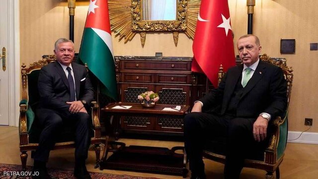 دیدار پادشاه اردن و رئیس جمهور ترکیه درباره تحولات خاورمیانه