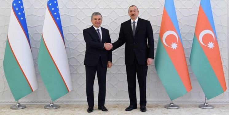 دیدار رؤسای جمهور ازبکستان و آذربایجان در «باکو»