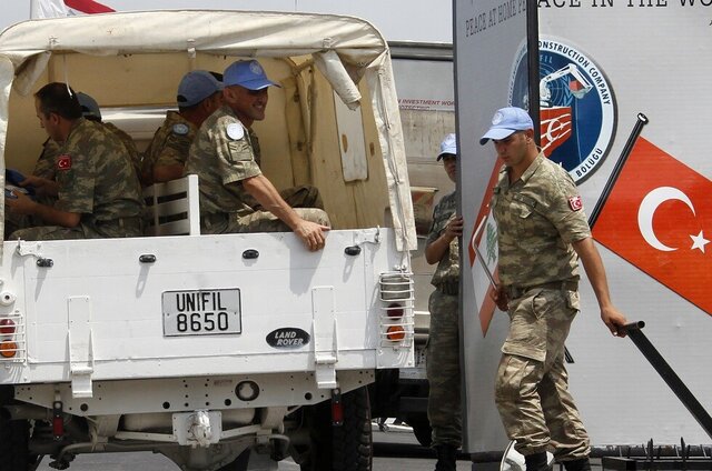 تمدید مدت مأموریت نیروهای ترکیه در چارچوب نیروهای یونیفل در لبنان