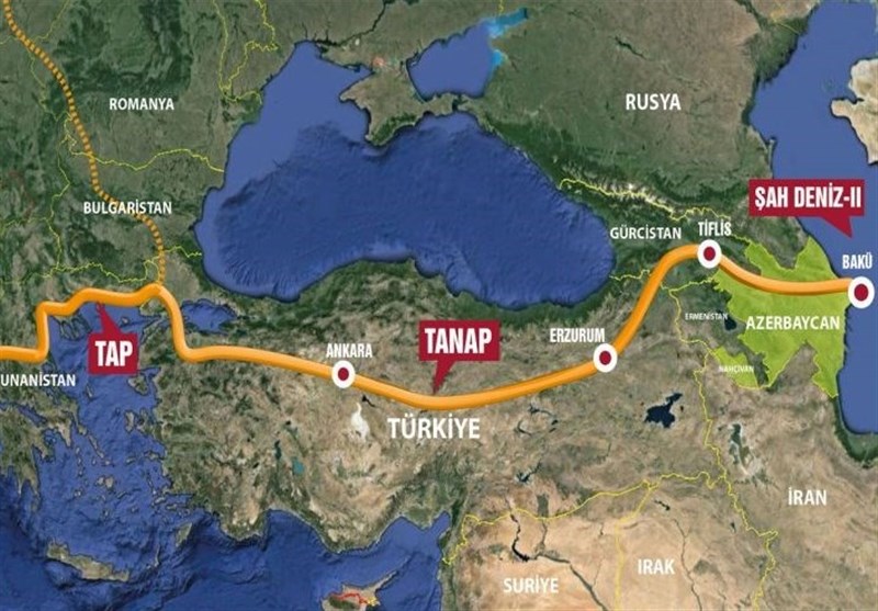 مراسم اتصال خط انتقال گاز تاناپ به اروپا با حضور اردوغان و علی اف