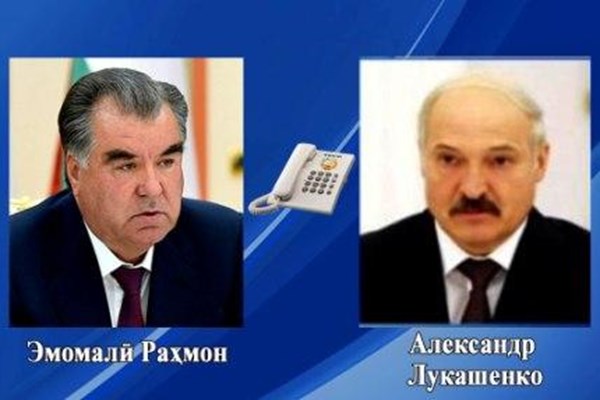 رئیس جمهور تاجیکستان همچنین با همتای بلاروس خود در تماسی تلفنی گفت‌وگو کرد.