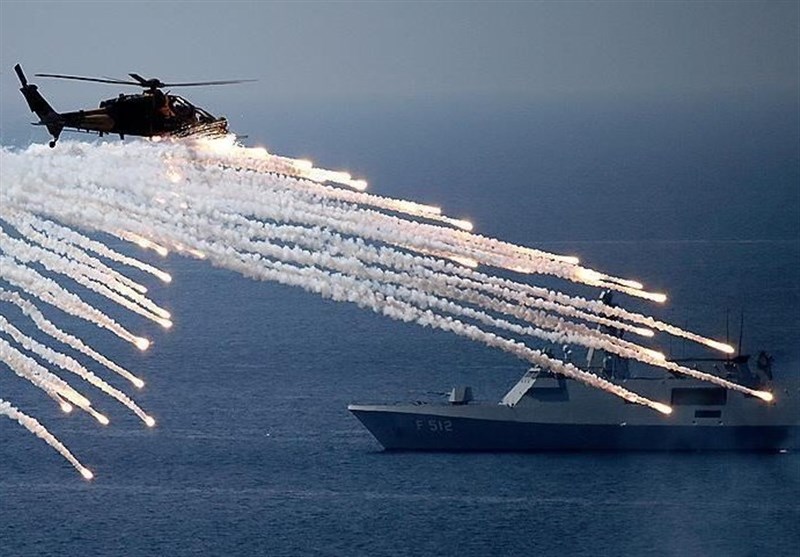 مانور نظامی ترکیه در دریای مدیترانه