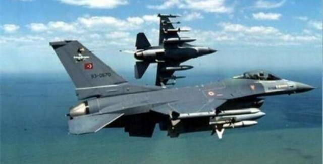 حمله جنگنده های ترکیه به شمال عراق