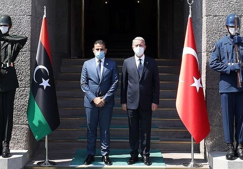 دیدار وزرای دفاع ترکیه و لیبی