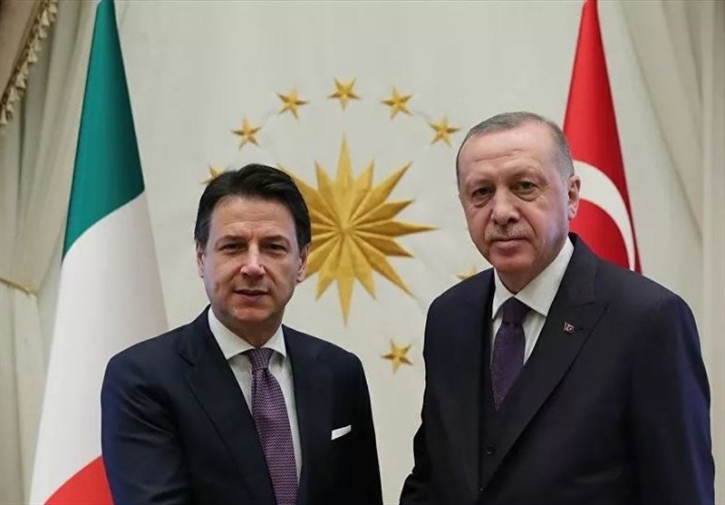 گفت‌وگوی تلفنی اردوغان با نخست وزیر ایتالیا درباره لیبی و دریای مدیترانه
