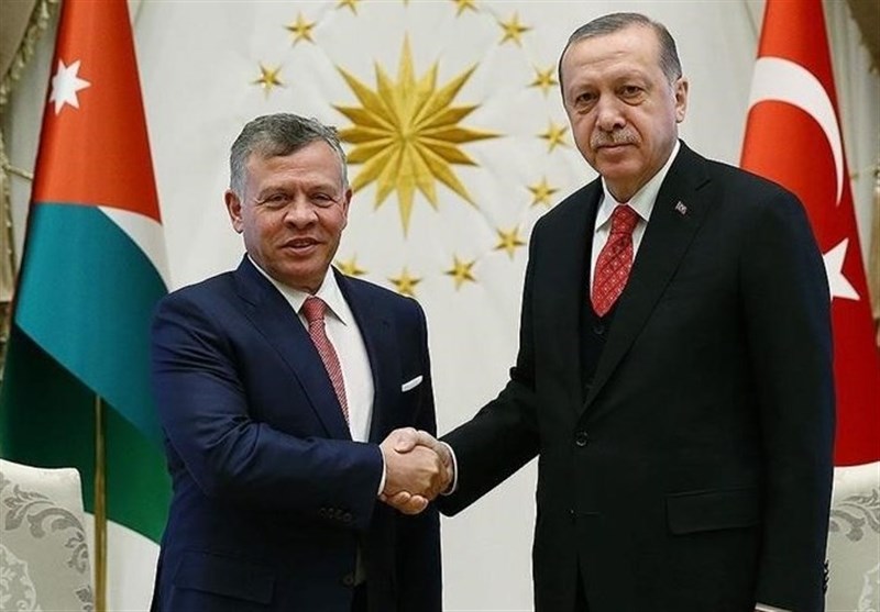 گفت‌وگوی تلفنی رئیس جمهور ترکیه و پادشاه اردن