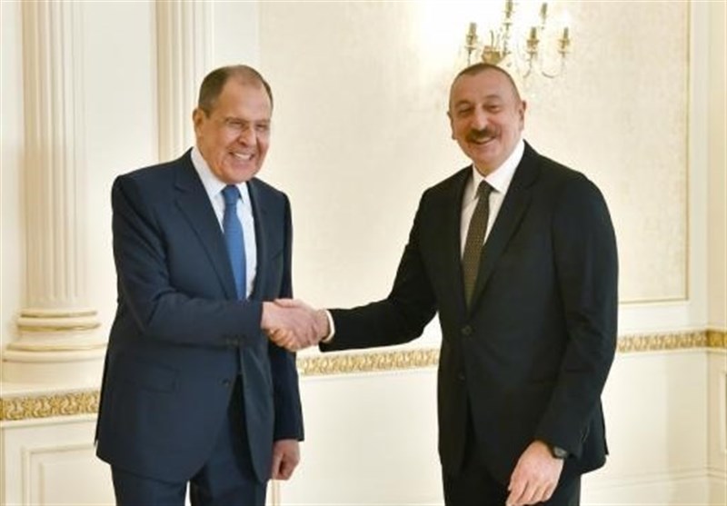 مذاکرات لاوروف با رئیس جمهوری آذربایجان در باکو