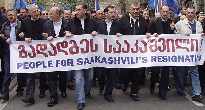 فروپاشي گروه «هشت حزب اپوزيسيون» گرجستان