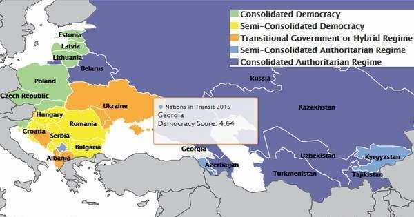 بهبود وضعیت دموکراسی در گرجستان