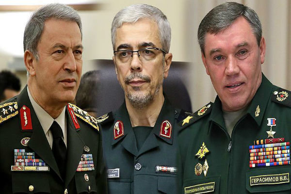 گفتگوی رؤسای ارتش ایران، روسیه و ترکیه در مورد سوریه