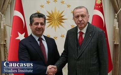 دیدار اردوغان و مسرور بارزانی در استانبول