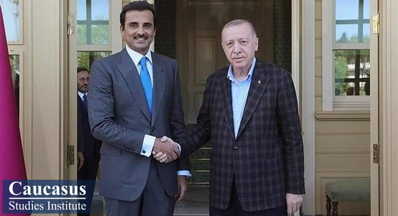 دیدار امیر قطر با رئیس جمهور ترکیه