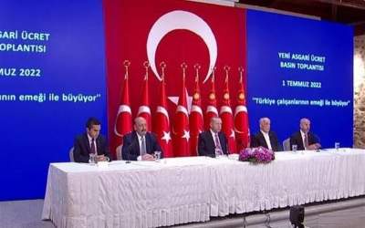 افزایش ۳۰ درصدی حداقل حقوق در ترکیه