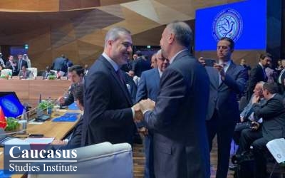 گپ و گفت‌ امیرعبداللهیان با وزیر خارجه ترکیه در باکو